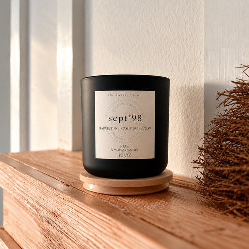 sept ’98 candle with 2x2 label